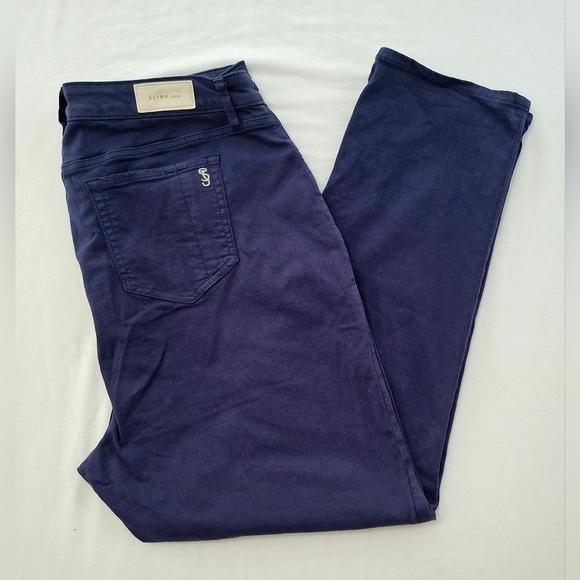 Slink Denim - Slink Women's Plus Size Curvy High Rise Stretch Purple Denim Jeans Size 22